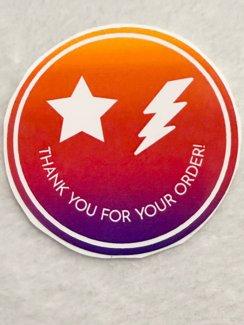 Thank you for your order - Sticker